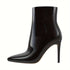 Selina Damen Stiletto-Stiefeletten mit spitzer Zehenpartie & seitlichem Reißverschluss – elegantes Kunstleder & 10 cm Absatz | Shiraki